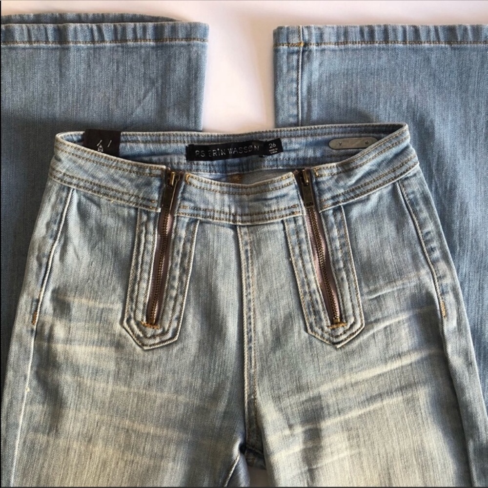 PacSun PS x Erin Wasson Zip Front Flares 26 - Picture 3 of 8